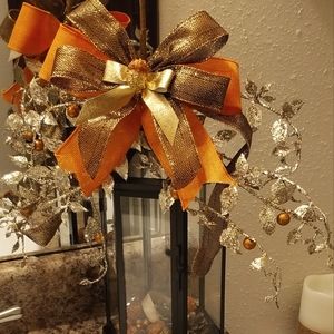 Decorative Lantern w/ Handmade Bow/Topper!